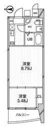 江坂駅 徒歩3分 8階の物件間取画像